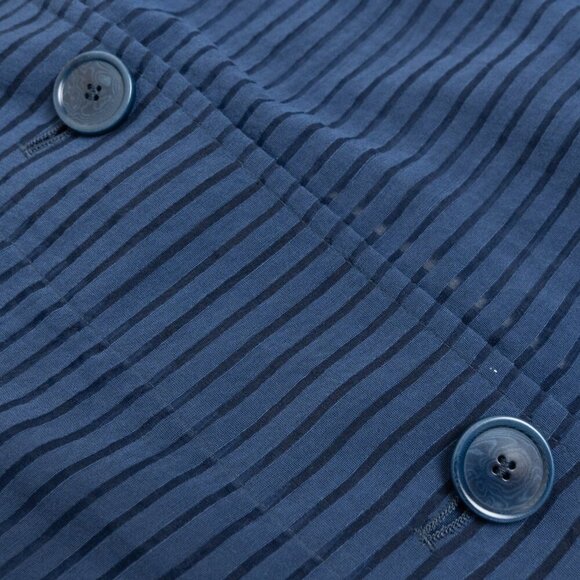 Akris Punto Navy Sheer Striped Blazer Jacket Silk Blend - Picture 7 of 16